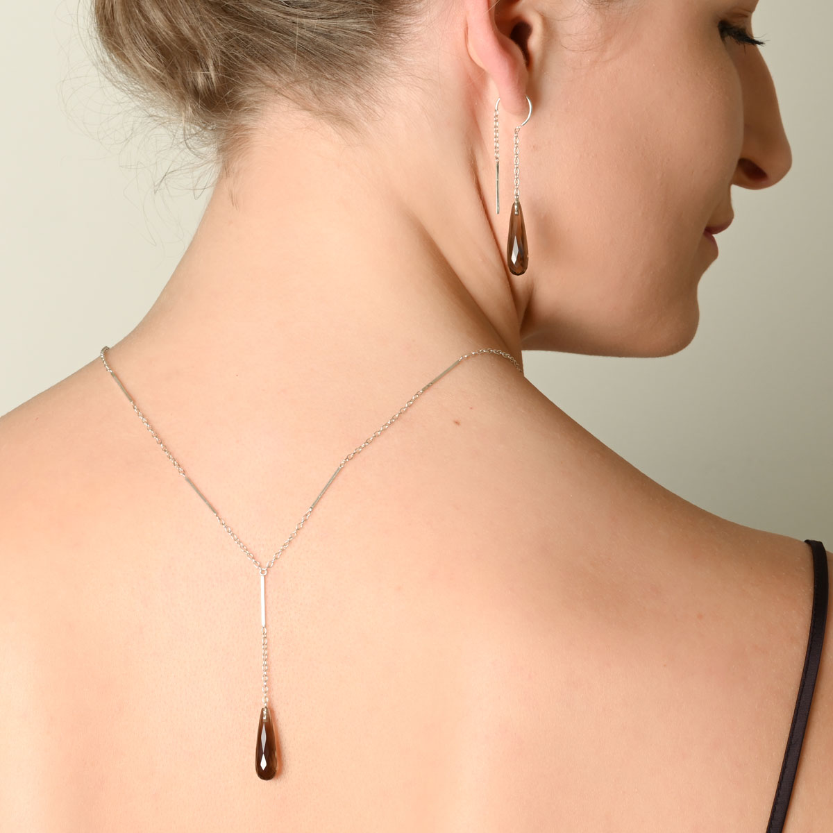 Foto van de Smoke Quarts ketting