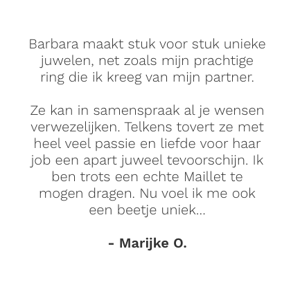 Ann haar recentie over haar juweel